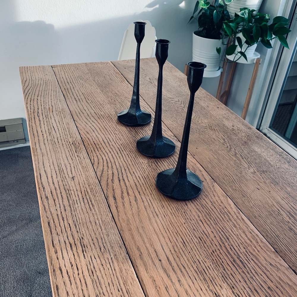 Magnolia home 2 available cast iron Gatecrest taper candle holders